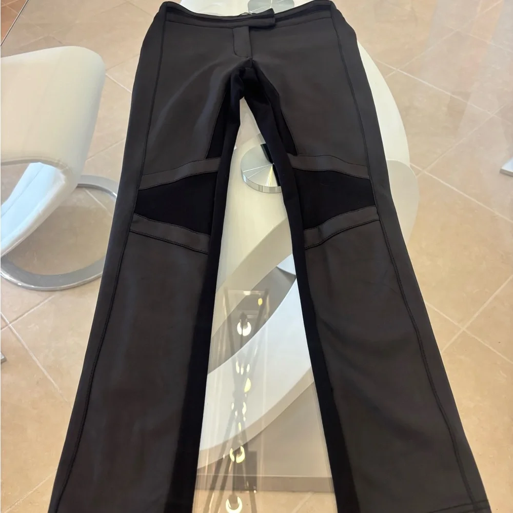 Women's Hot Black Leatherette Pants - Picture 2 of 9